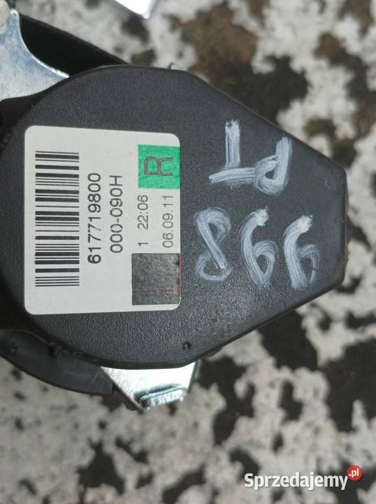 PAS BEZPIECZEŃSTWA PRAWY TYŁ KANAPY 3T 3T9857448