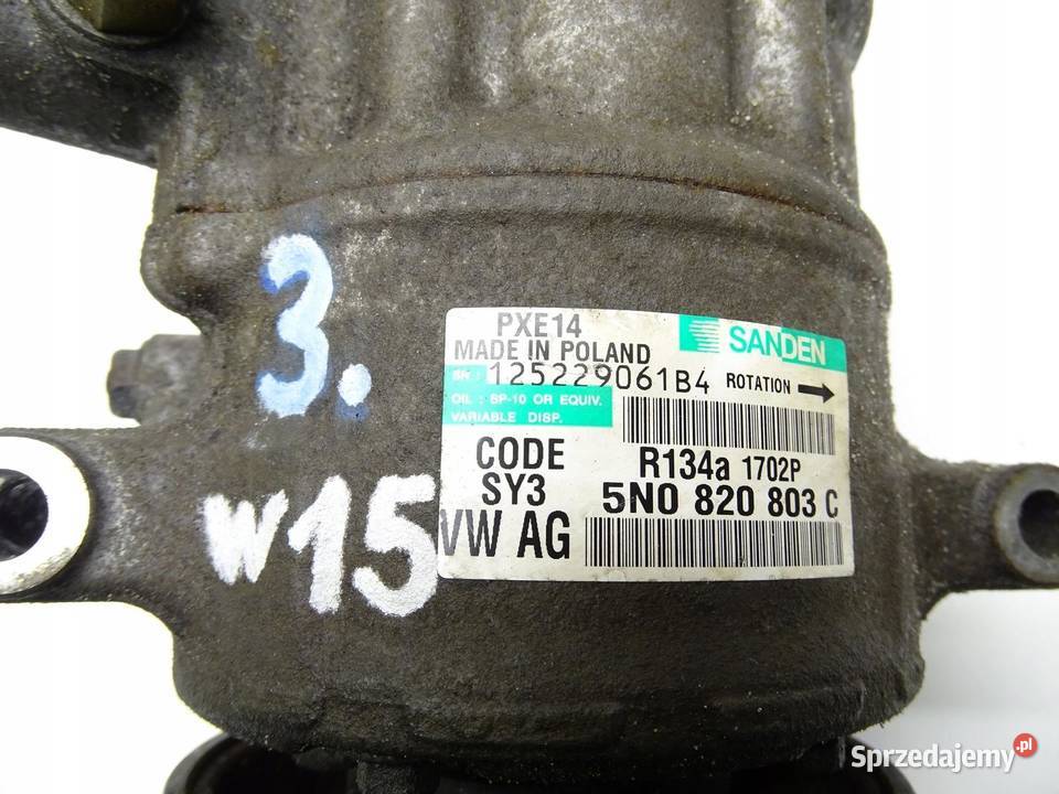 SPRĘŻARKA KLIMATYZACJI 20TDI 5N0820803C ALTEA osobowe
