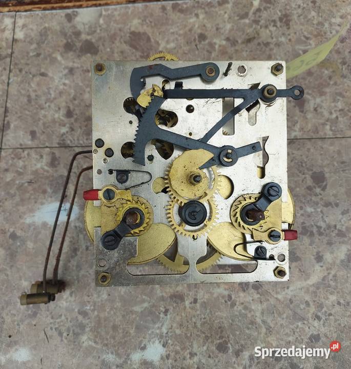 661 Mechanizm starego zegara ściennego Metron Tczew