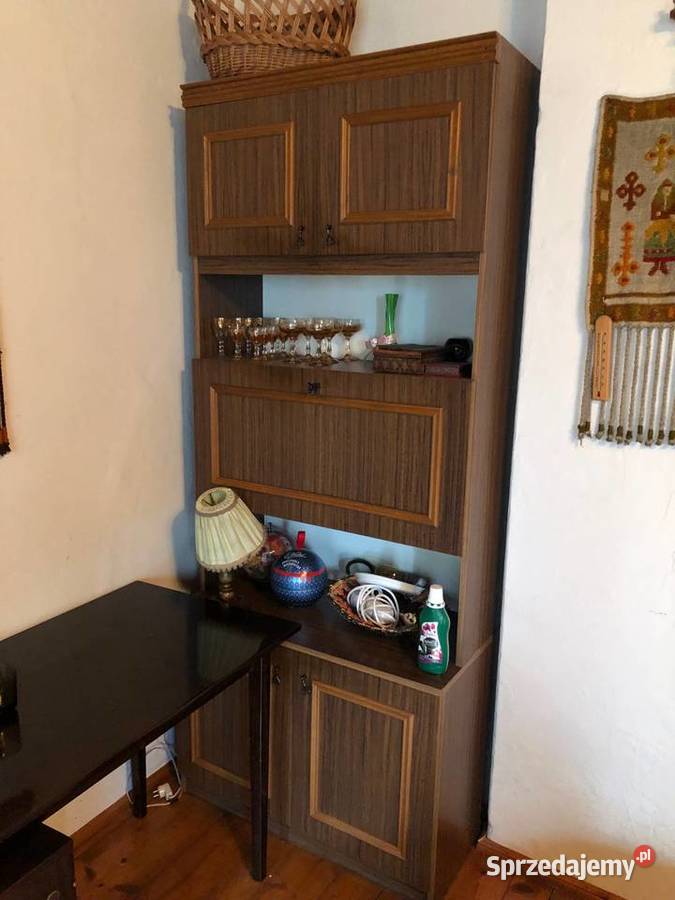 Meblościanka z czasów PRL Vintage pełną gębą Kalwaria Zebrzydowska