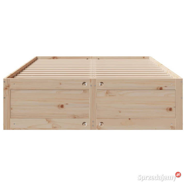 Łóżko bez materaca z szufladami sosnowe 150x200 sprzedam