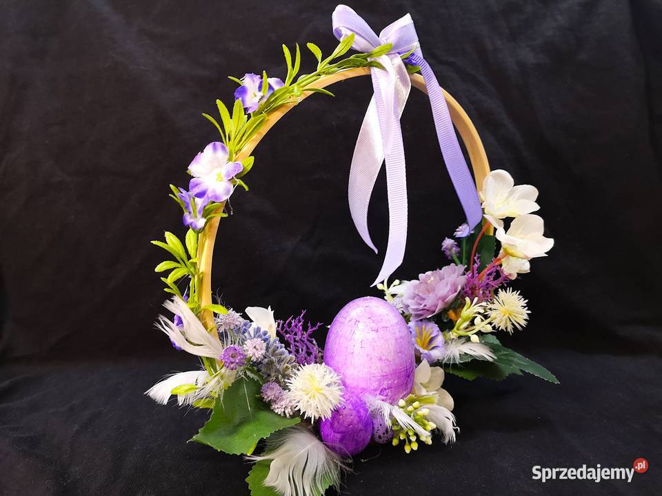 Stroik wielkanocny stojący na kole Dekoracje świąteczne Kielce