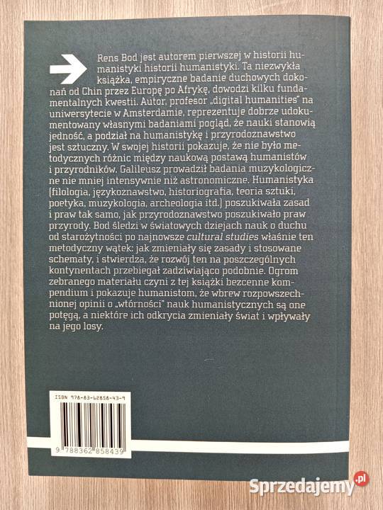 Historia humanistyki Zapomniane nauki Rens Bod Kraków