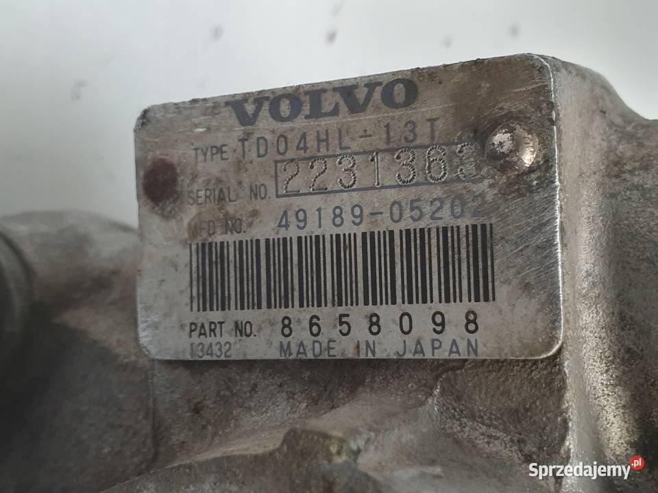 TURBOSPRĘŻARKA Volvo S60 V70 C70 24 T turbo