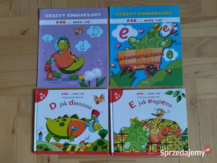 Książeczki edukacyjne ABC uczę się D dinozaur E zachodniopomorskie Szczecin