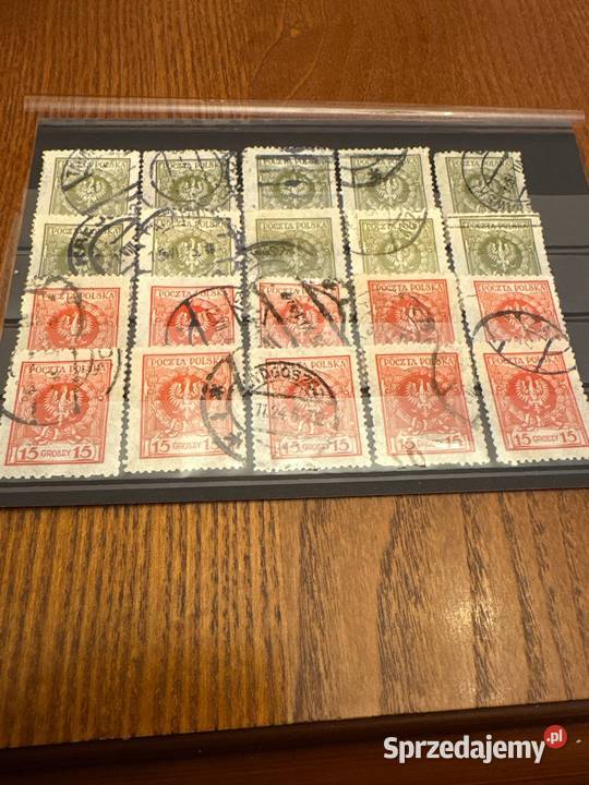 Znaczki 1924 orzeł w wieńcu