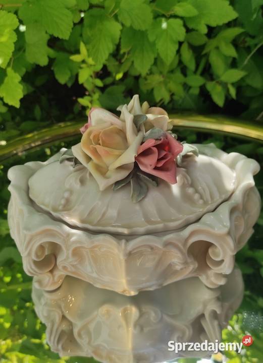 SZKATUŁA PORCELANOWA KARL ENS VOLKSTEDT RÓŻE Pabianice sprzedam