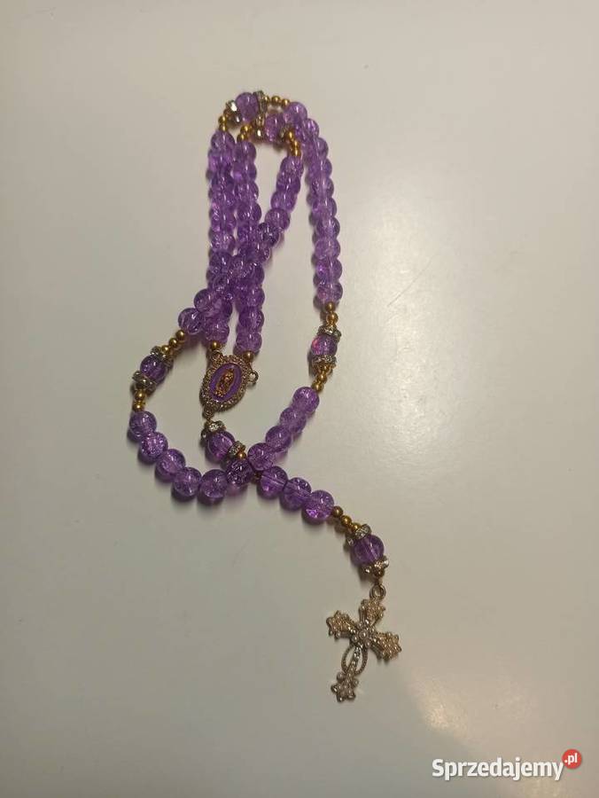 Różaniec ręcznie wykonany Czarna