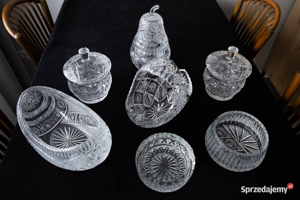 Zestaw kryształów PRL Łódź sprzedam