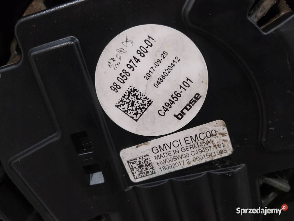 WENTYLATOR CHŁODNICY CHŁODNICA WODY KLIMATYZACJI osobowe