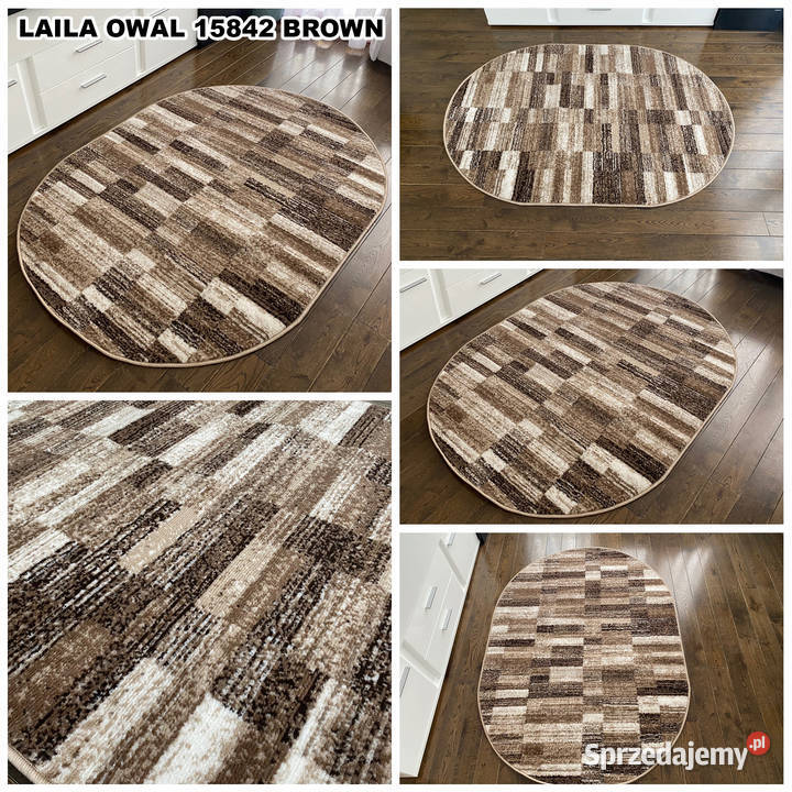 DYWAN OWALNY 160X230 GĘSTY WŁOS LAILA 15842 podlaskie Białystok