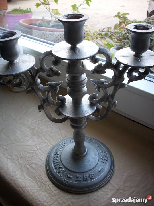 Duży kolekcjonerski świecznik ZM Ursus Barlinek