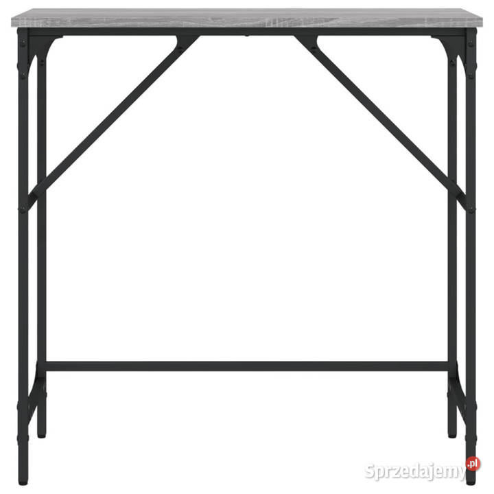 Stolik konsolowy szary dąb sonoma 75x32x75