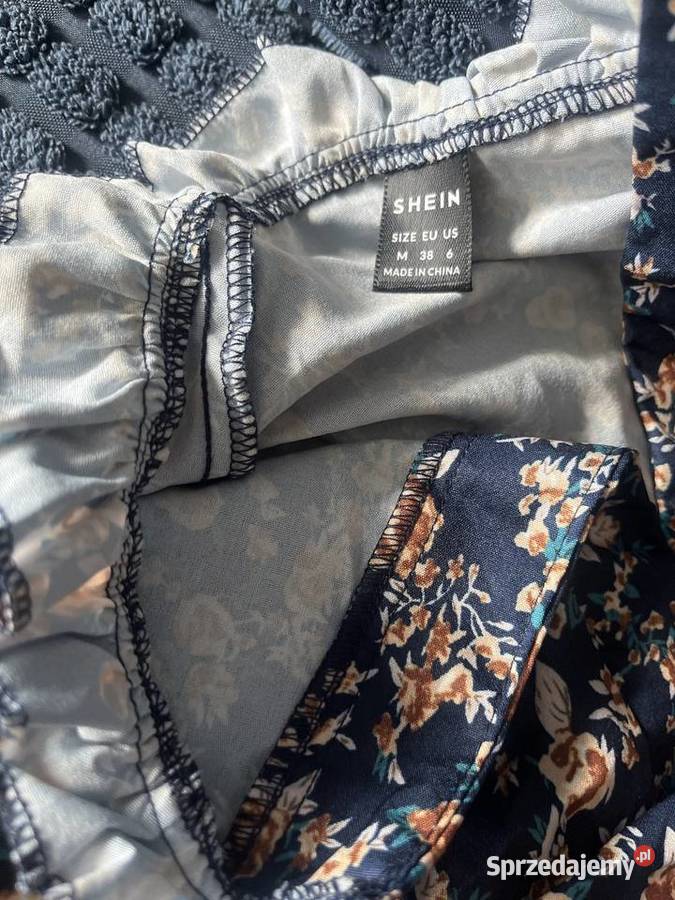 Shein sukienka modny wzór kwiaty floral hit blog Choszczno