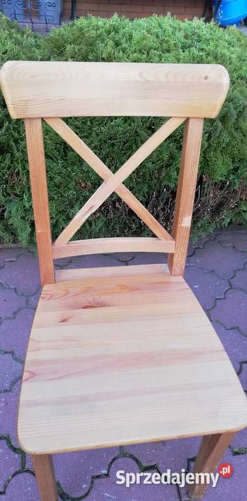 Krzesła 2 sztuki Ingolf Ikea drewniane krzesło Sulbiny