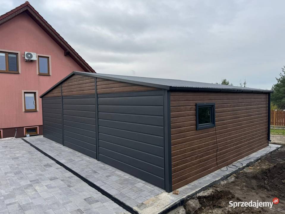 Nowoczesny garaż 9x6 magazyn blaszany trzy podlaskie Czeremcha