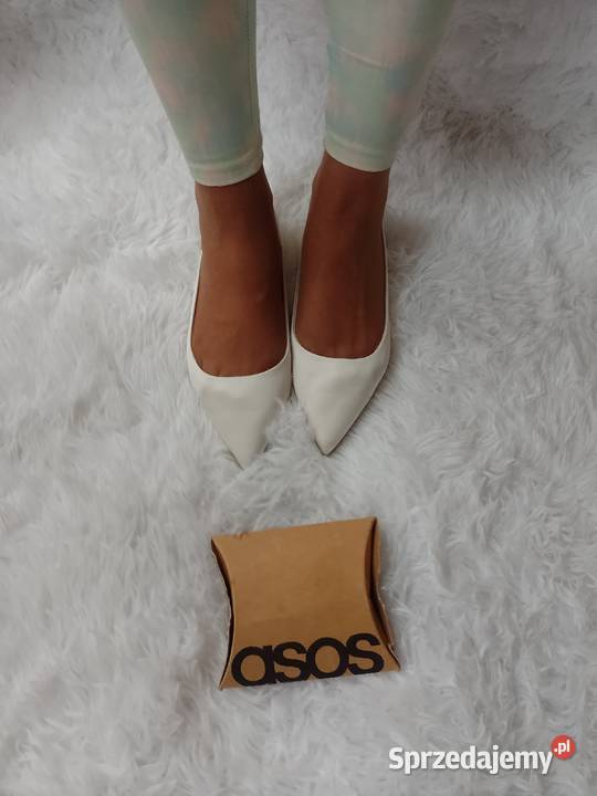 39 ASOS Design Białe baleriny wieczorowe z Kraków sprzedam