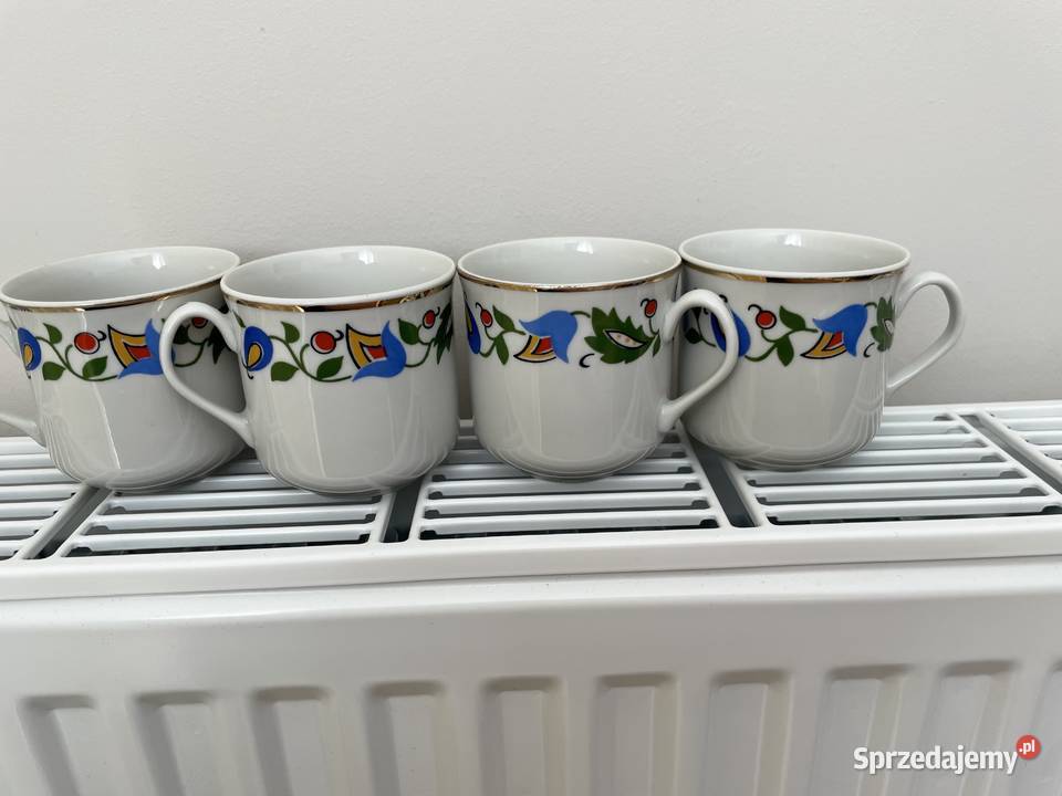 Lubiana wzór kaszubski kubeczek PRL pomorskie Pruszcz Gdański