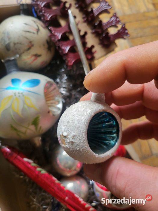 Bombki PRL stare ozdoby choinkowe szpic mazowieckie Warszawa