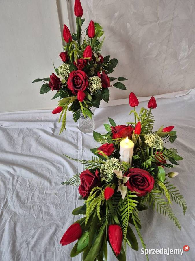 Kompozycja stroik na cmentarz Komplet Pleszew