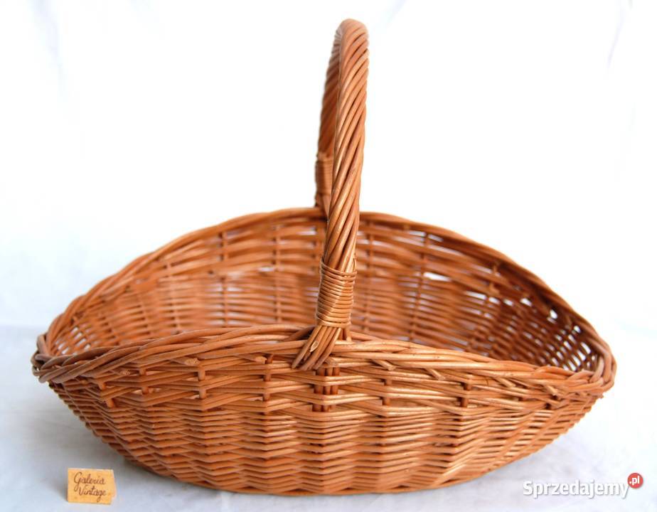 Kosz wiklinowy owalny wyższe brzegi ekspozycyjny Lublin