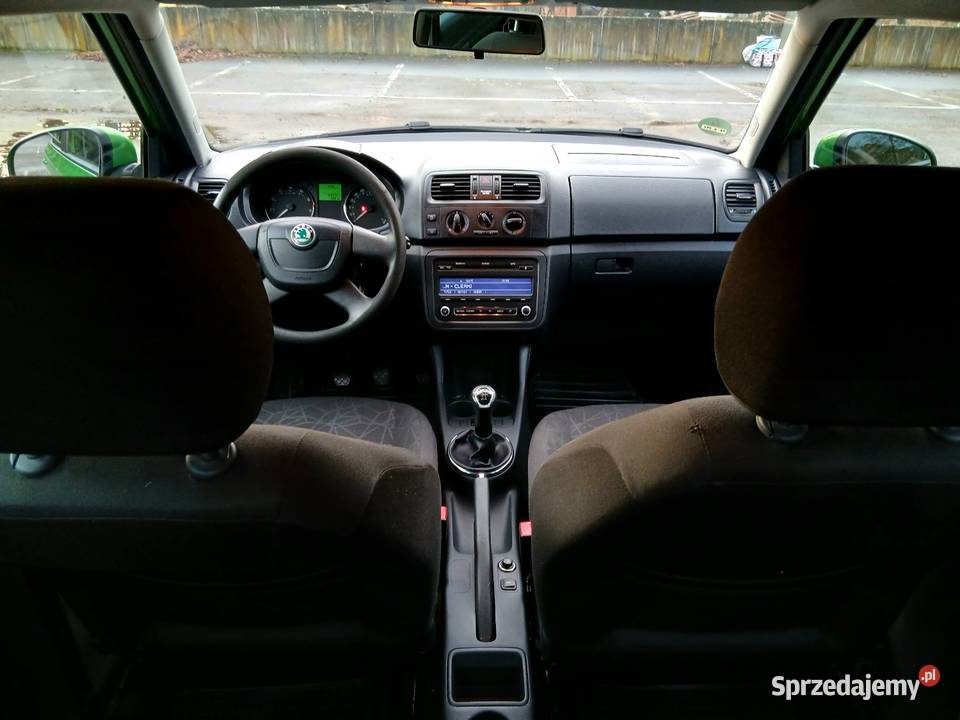 SKODA FABIA 2012 1WŁ Bezwypadkowa Tempomat zielony Katowice
