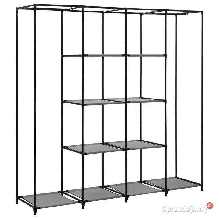 Szafa z 4 przegrodami szara 175 x 45 x 170 Warszawa