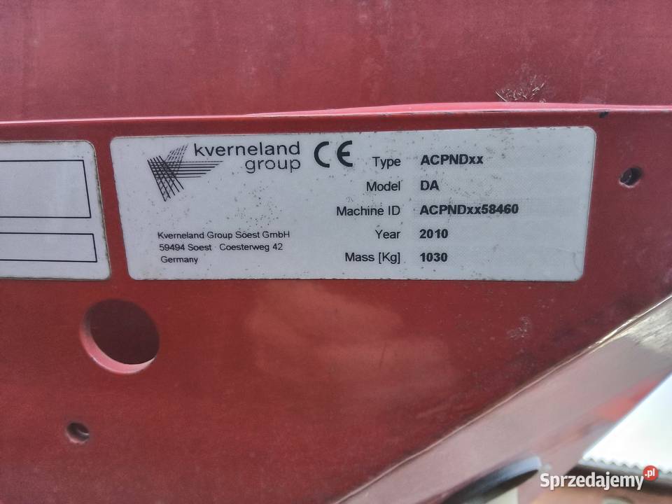 Agregat Kverneland Accord DA 3m Access Iłownica