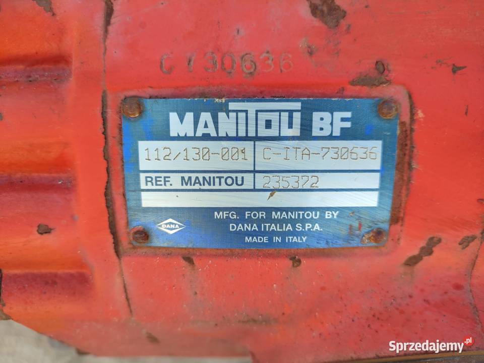 Most napędowy 235372 Manitou MLA 628 112130001 Wilkowo