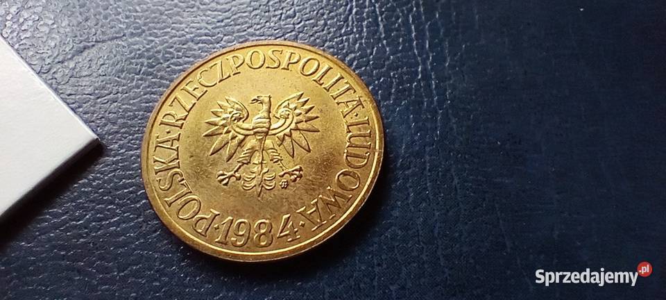 Stare monety 5 złotych 1984 PRL Polska cudo Numizmatyka Lesko