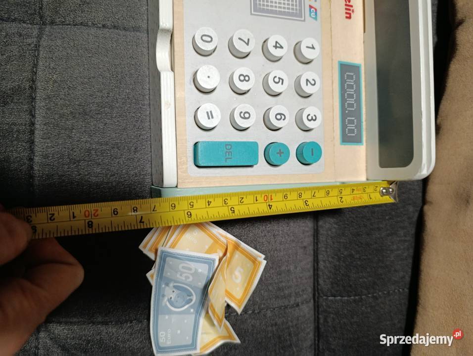 drewniana zabawka a dokładniej pastelowa kasa wielkopolskie Poznań