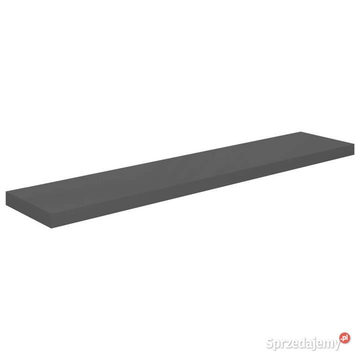 Półka ścienna wysoki połysk szara 120x235x38 MDF mazowieckie Warszawa