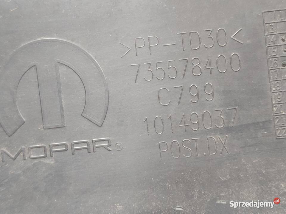 Listwa Drzwi Prawy Tył Jeep Renegade 735578400 Pleszew