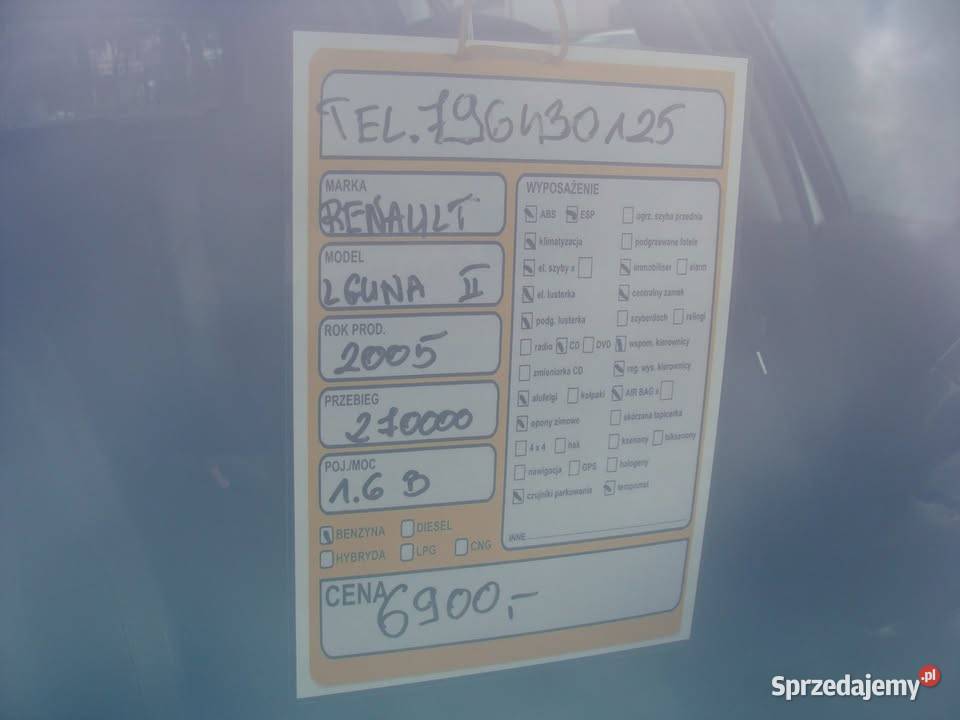 2005 Renault laguna Rok produkcji 2005 Zamość