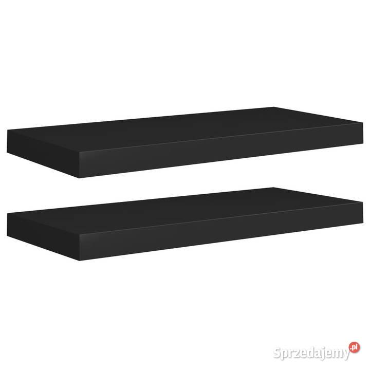 Półki ścienne 2 czarne 60x235x38 MDF WM323833 Warszawa