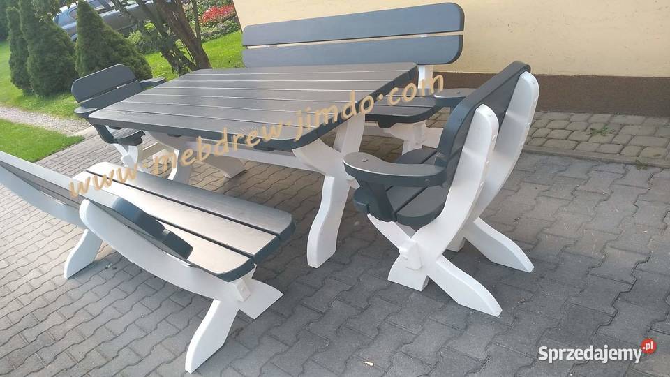 komplety ogrodowe meble huśtawki studnie Tokarnia