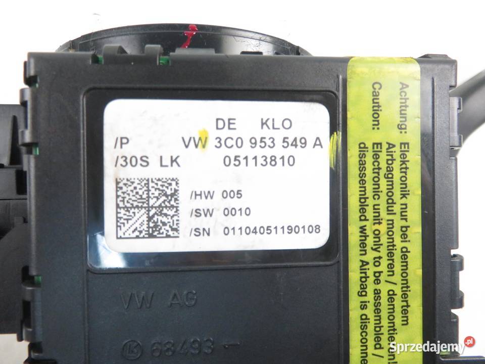 PRZEŁĄCZNIK ZESPOLONY VW PASSAT B6 3C5953513A osobowe Wyposażenie wnętrza małopolskie