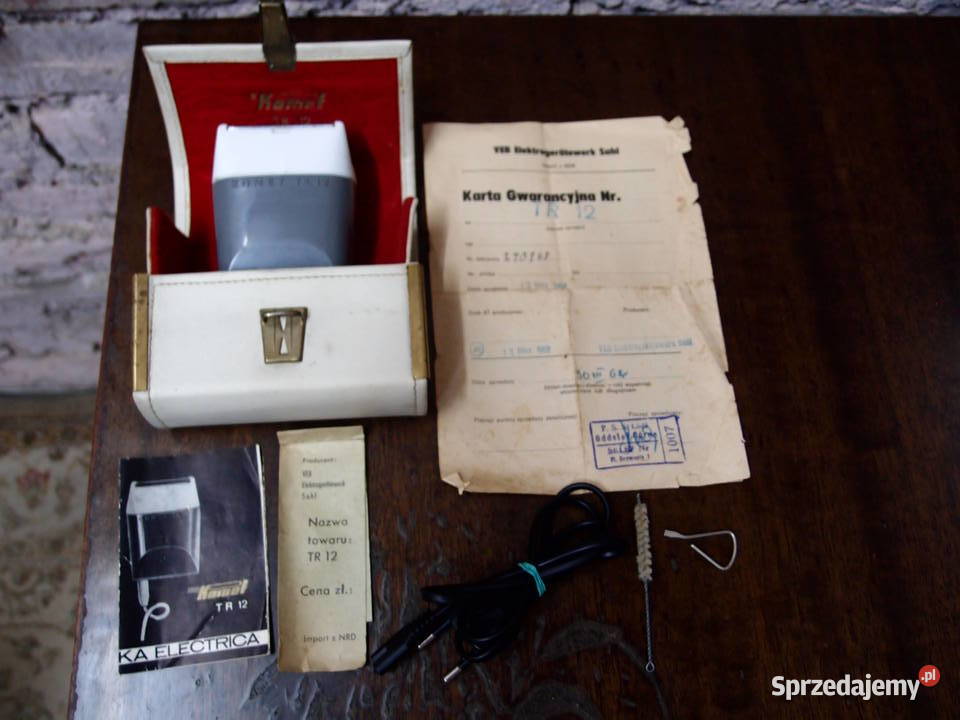 elektryczna maszynka do golenia Komet TR12 Prod Łódź