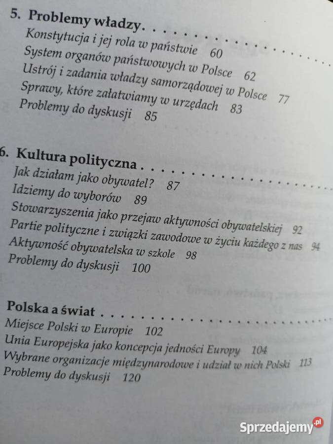 Wiedza o społeczeństwie żak książki Warszawa Rok wydania 2000