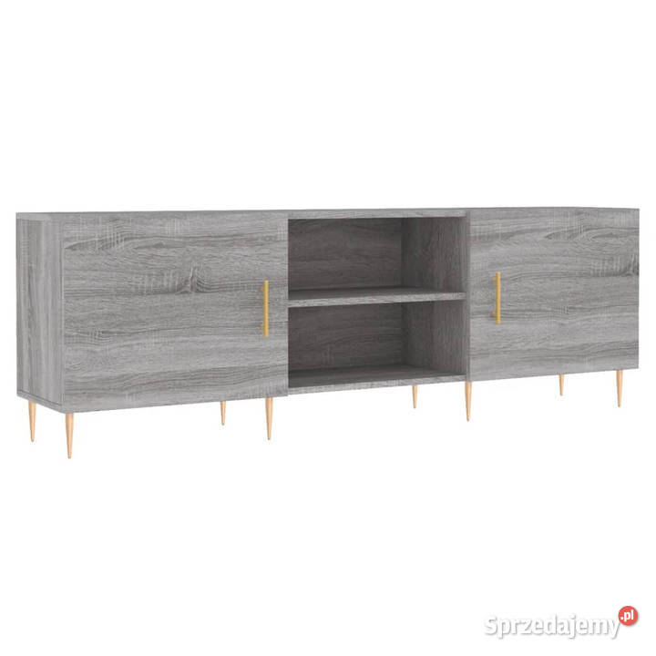 Szafka pod telewizor szary dąb sonoma 150x30x50