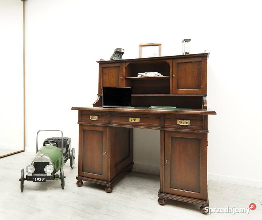 Zabytkowe secesyjne biurko z nadstawką renowacji