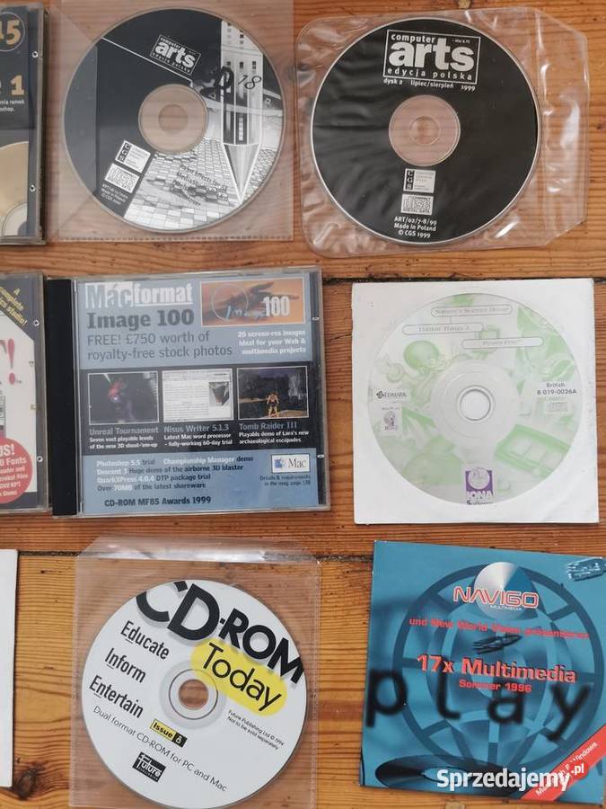 Apple Macintosh płyty cd foldery reklamy