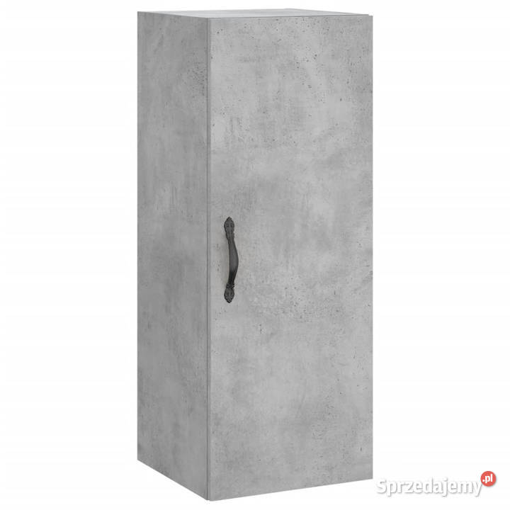 Wysoka szafka szarość betonu 345x34x180 mazowieckie Warszawa