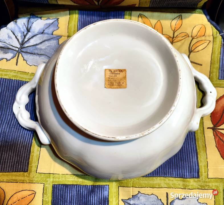 Waza nowa porcelanowa do zupy Chodzież PRL 35 Lublin