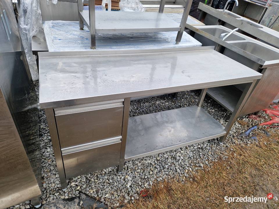 Stół Gastronomiczny Z Półką 2 Szufladami 1706085 wielkopolskie Ostrów Wielkopolski