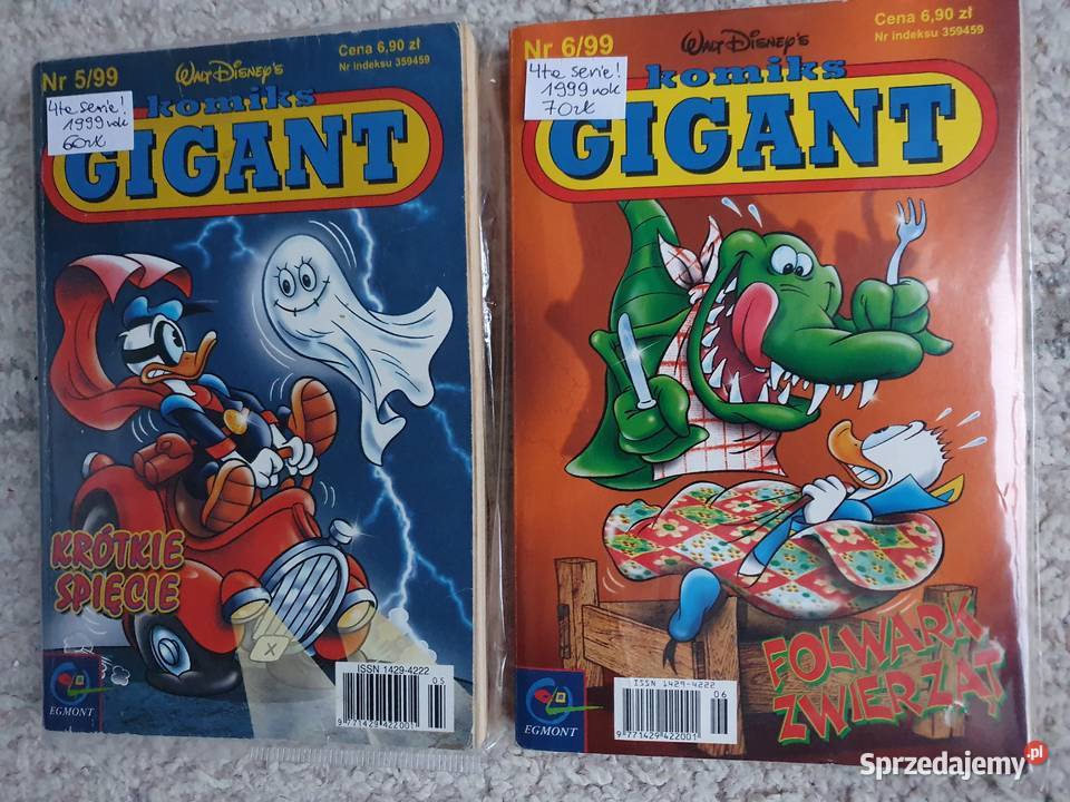 Komiks Gigant zestaw 7 tomów 1999 Gdynia
