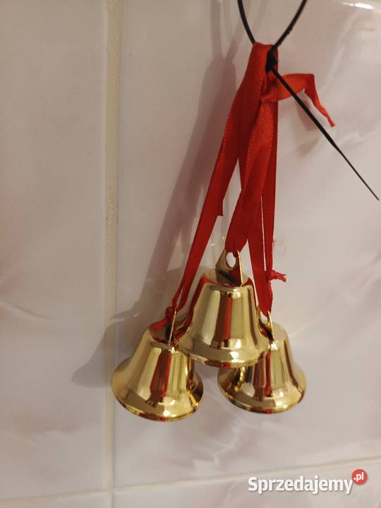Ozdoba choinkowa złote dzwoneczki Łódź