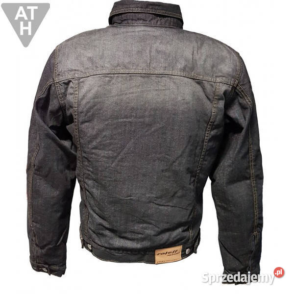 JEANSOWA KURTKA MOTOCYKLOWA ARAMID CZARNA Mrągowo