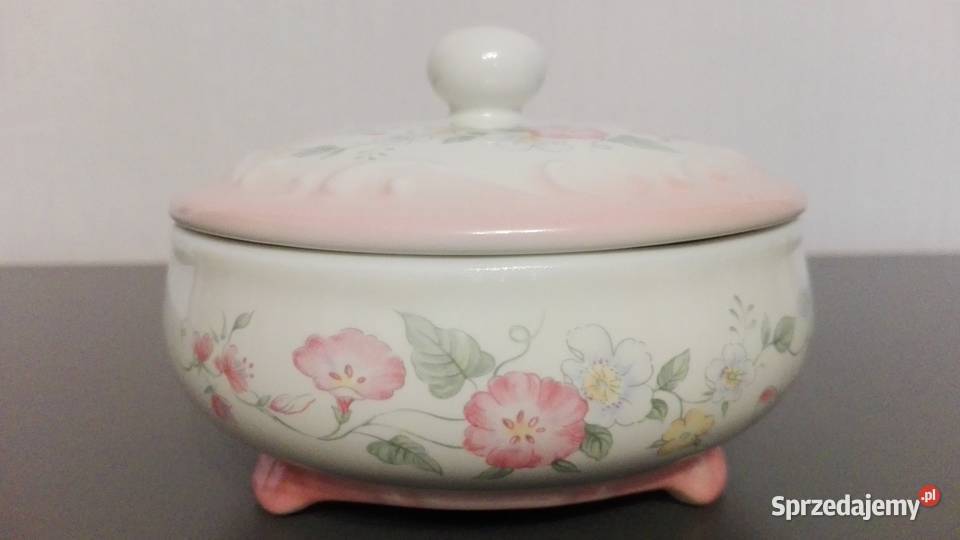 Szkatułka puzderko porcelana Porcelana i szkło Warpechy Stare