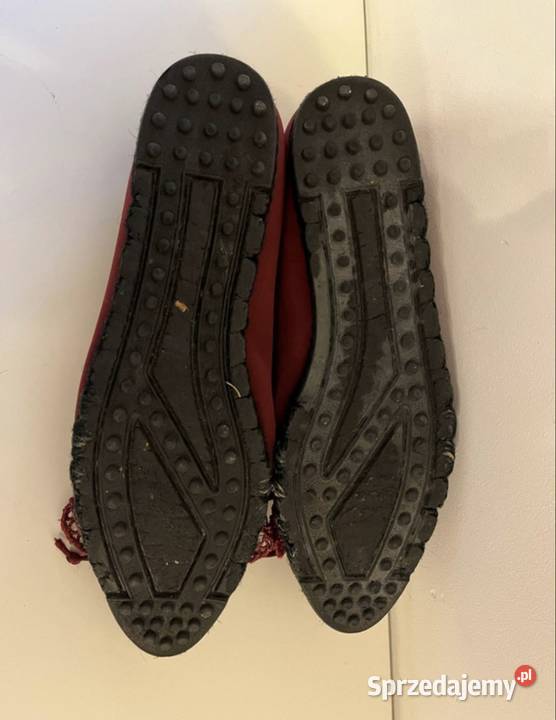 Baleriny burgundowe Kłodawa